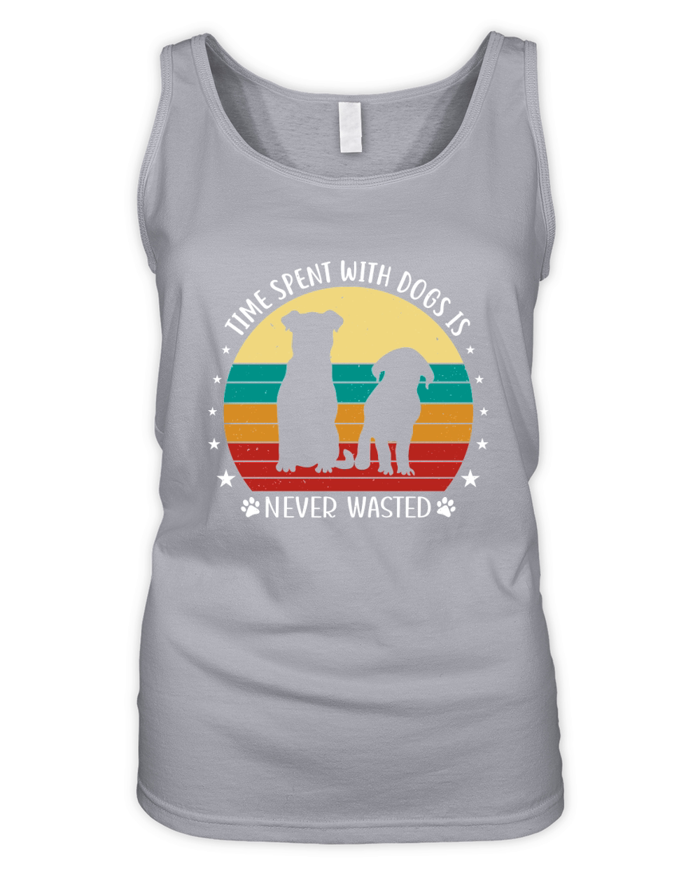 Time Spent With Dogs is Never Wasted Organic Women's Tank Top