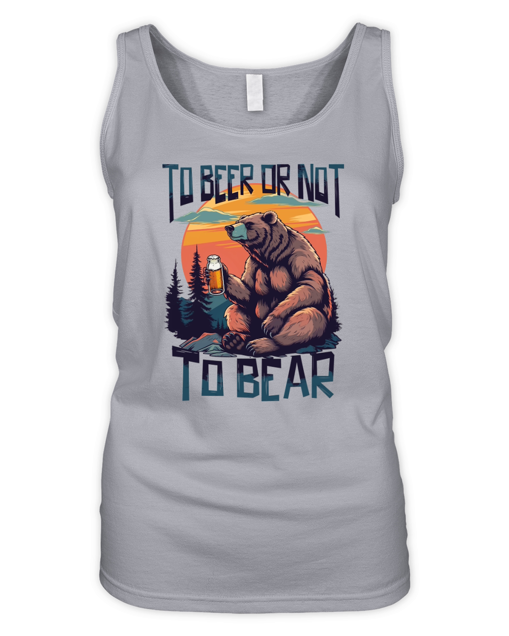 To Beer Or Not To bear Organic Women's Tank Top