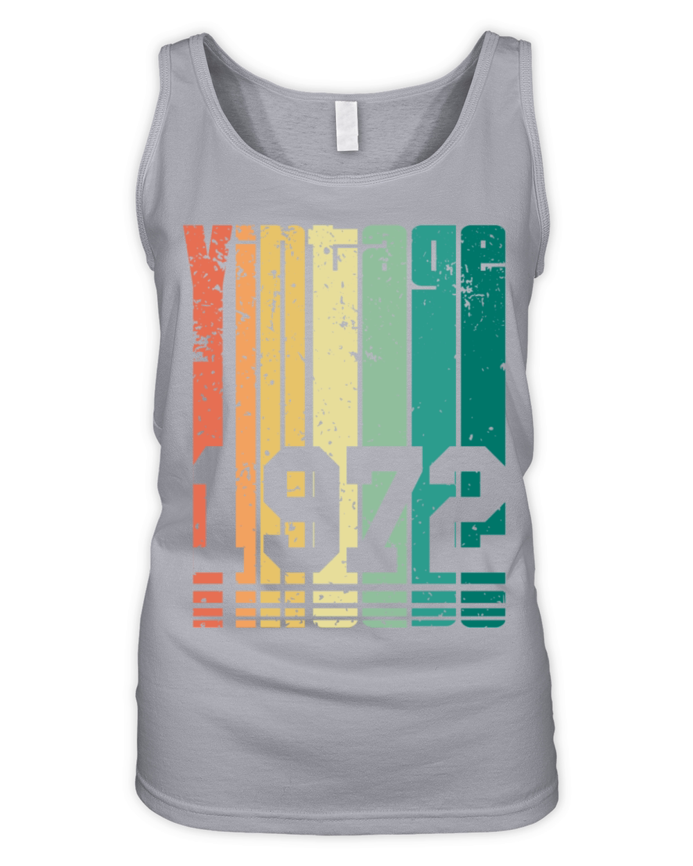 Vintage 1972 50th Birthday Fiftieth Gift Organic Women's Tank Top