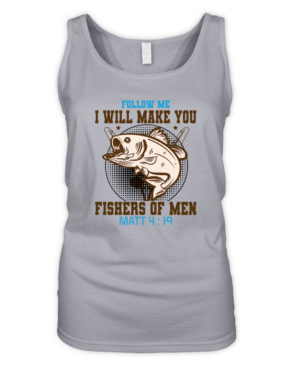 Vintage Fishers of Men,Christian Organic Women's Tank Top