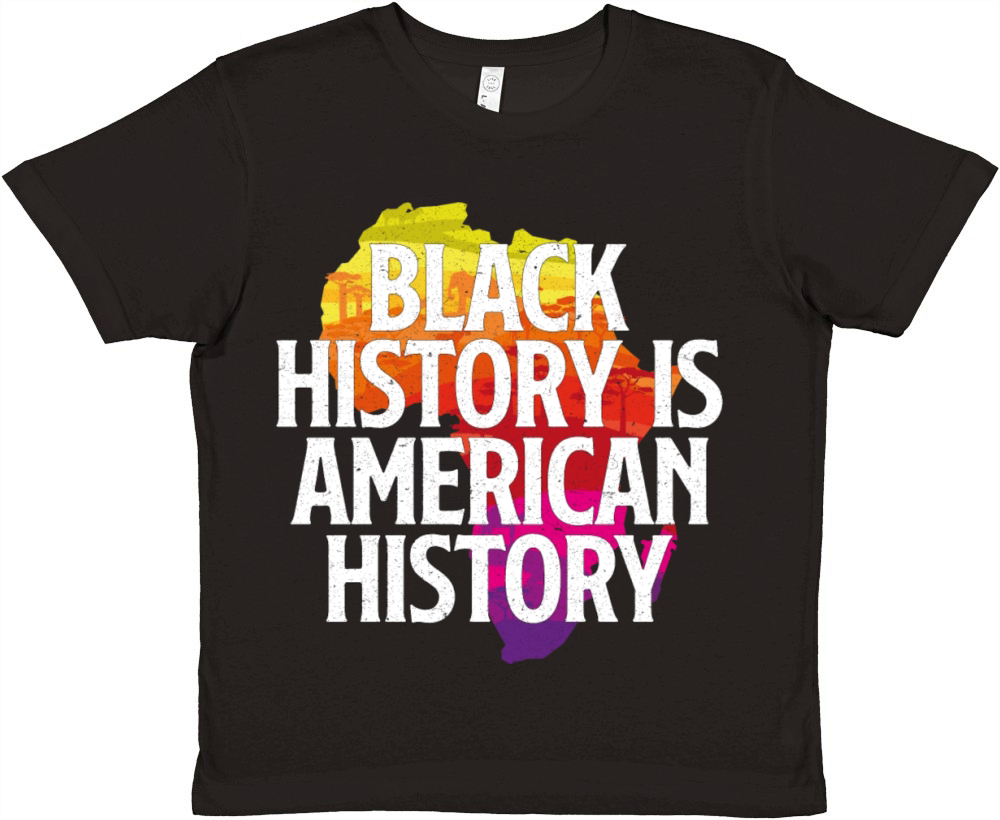 BLACK HISTORY IS AMERICAN HISTORY Premium Kids Crewneck T-shirt