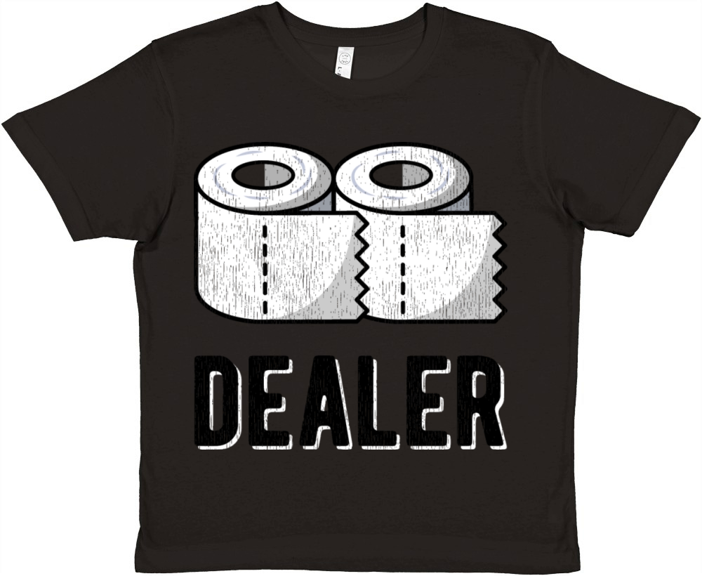 CORONA Virus Funny Saying Pun Toilet Paper Dealer Premium Kids Crewneck T-shirt