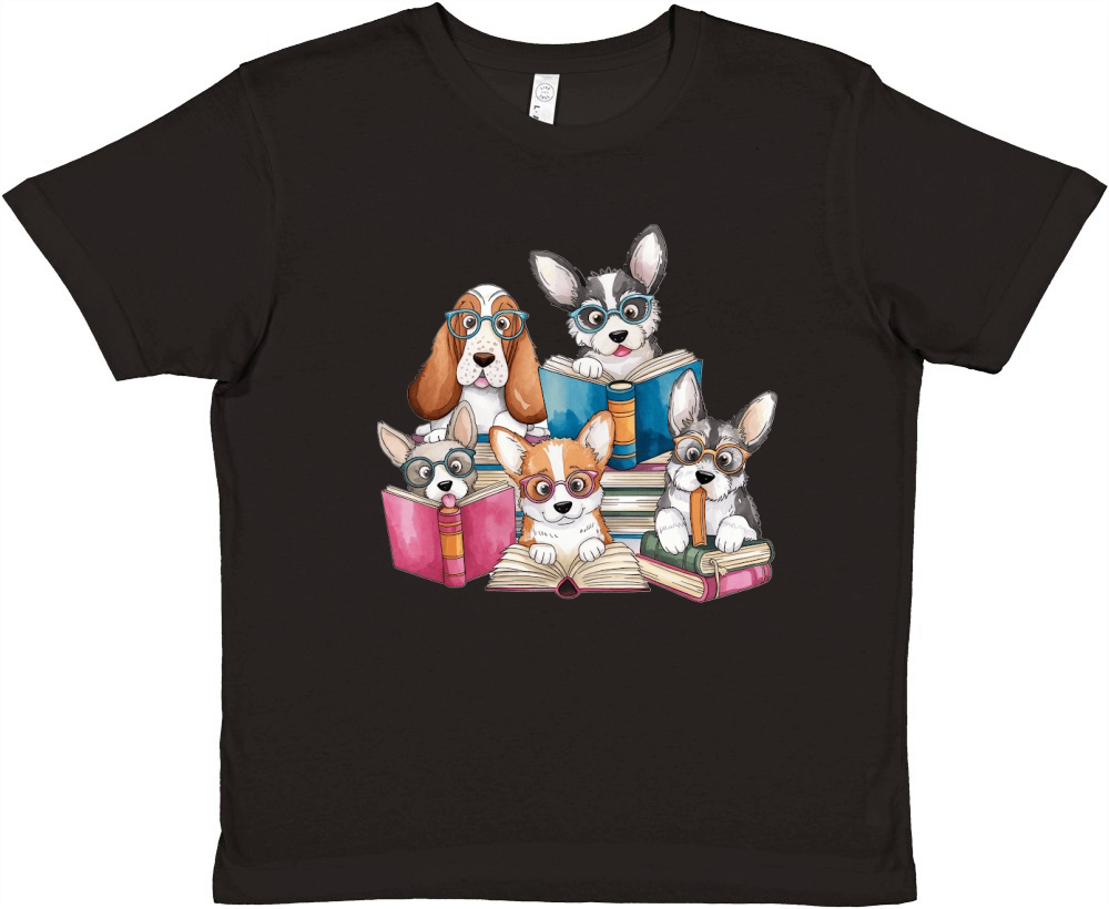 Dog Watercolor Bundle 05 Premium Kids Crewneck T-shirt