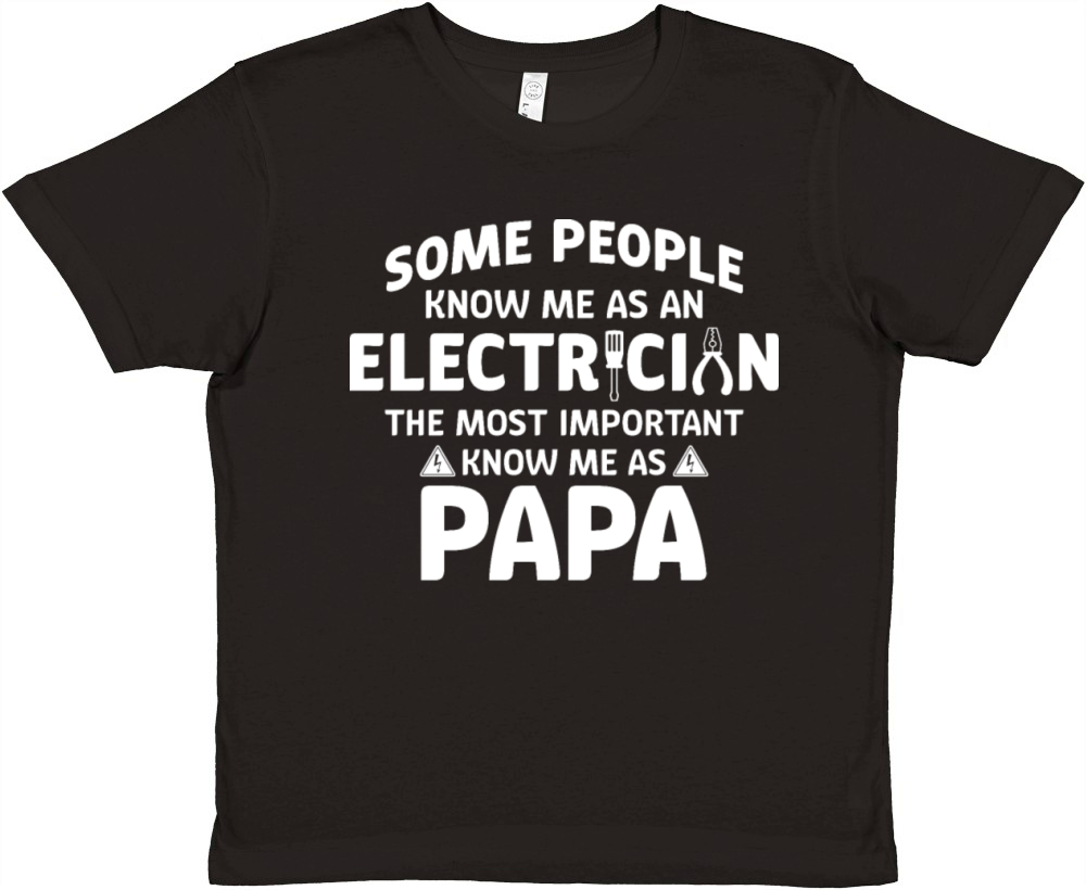 Electrician Dad Tees For Men - Gifts For Electrici Premium Kids Crewneck T-shirt