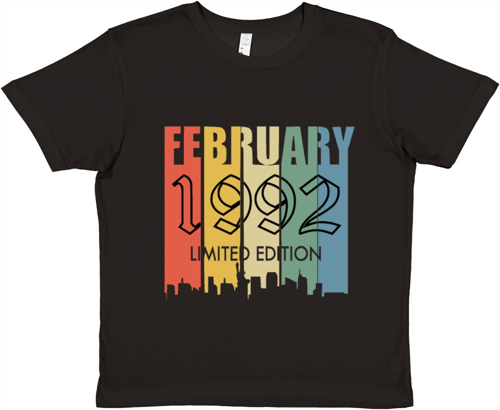 February 1992 year vintage saying Premium Kids Crewneck T-shirt