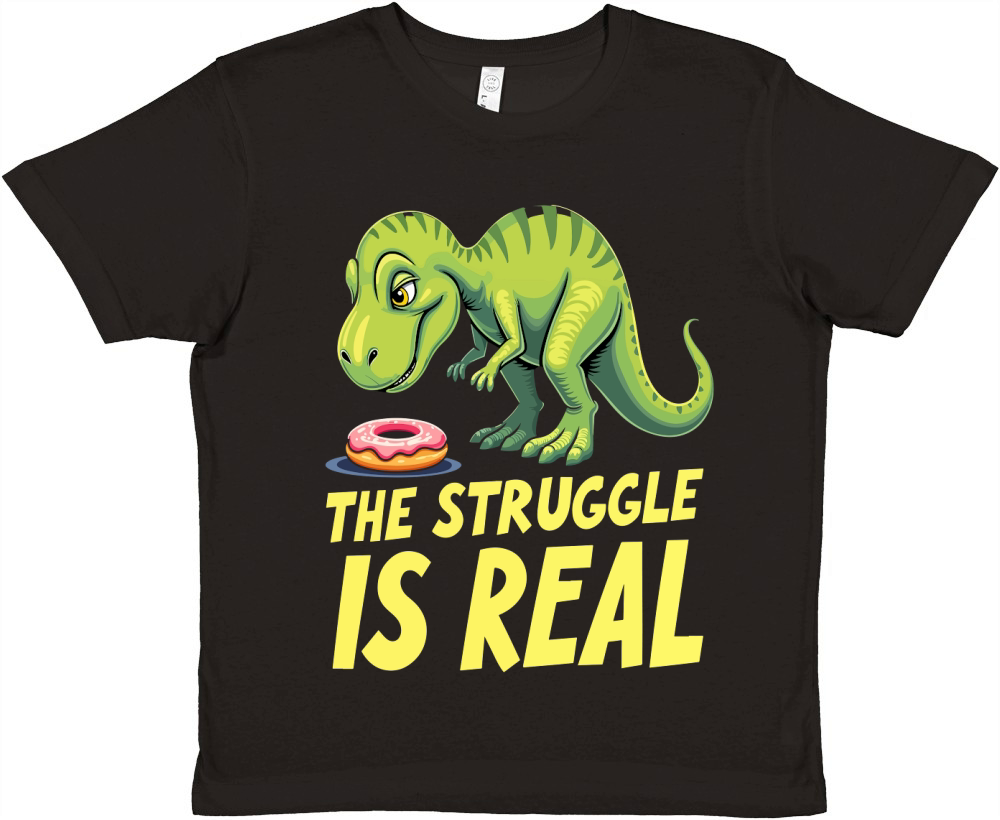 The struggle is real Premium Kids Crewneck T-shirt