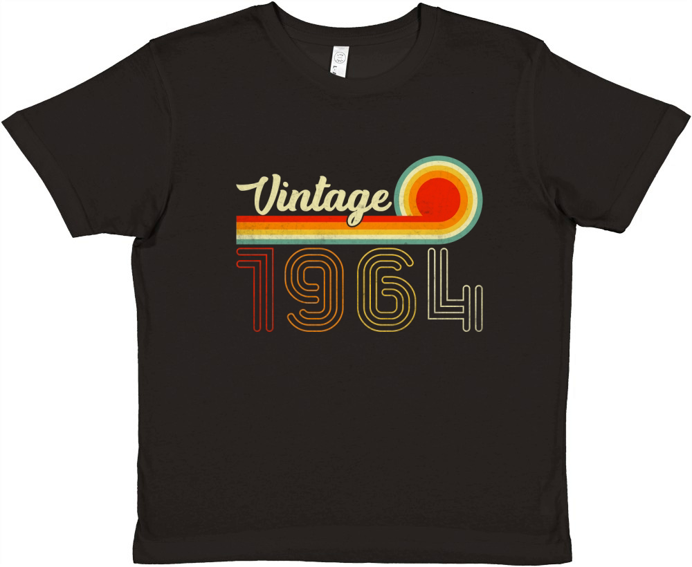Vintage Born In 1964 Retro Premium Kids Crewneck T-shirt