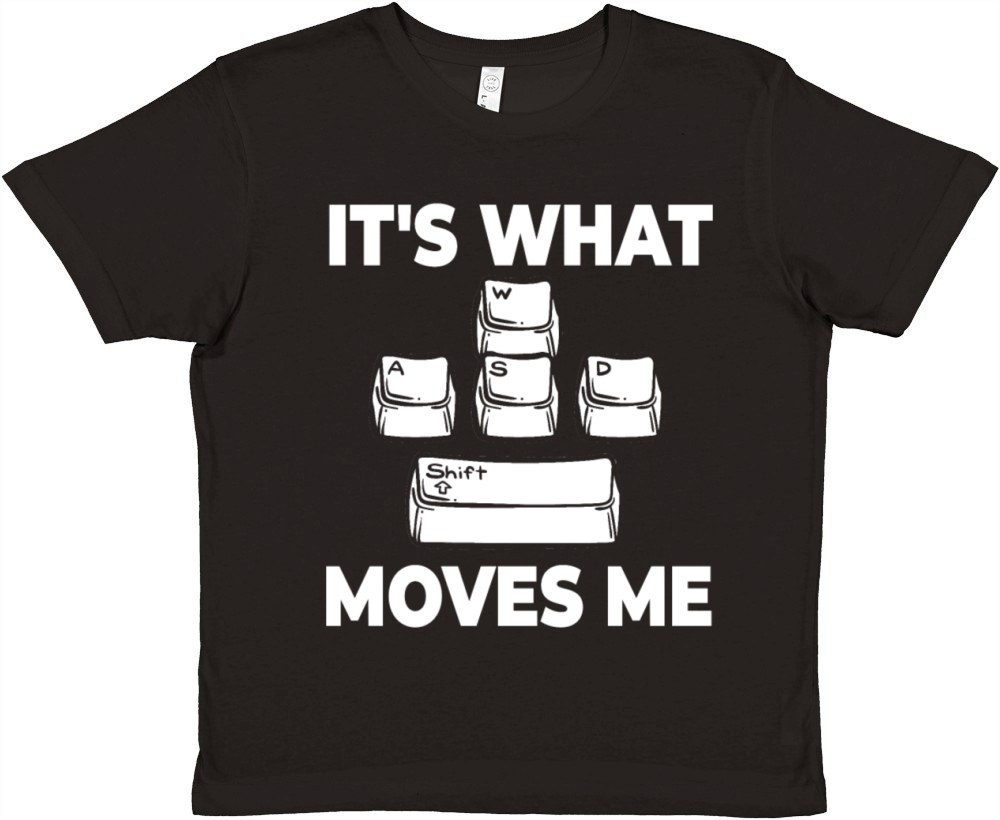 WASD Gaming Keyboard Keycap Player Premium Kids Crewneck T-shirt