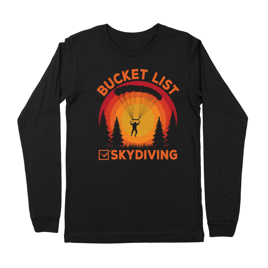 Bucket list skydiving 05 Premium Long Sleeve