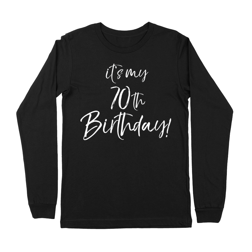 It s My 70th Birthday for Women Vintage 70 Years Premium Long Sleeve