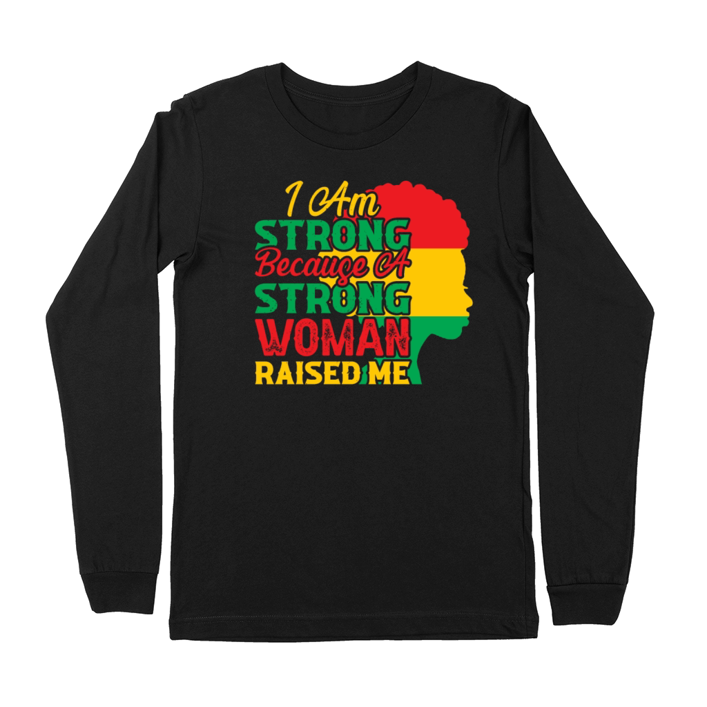 Proud Black Woman Black History Month Premium Long Sleeve