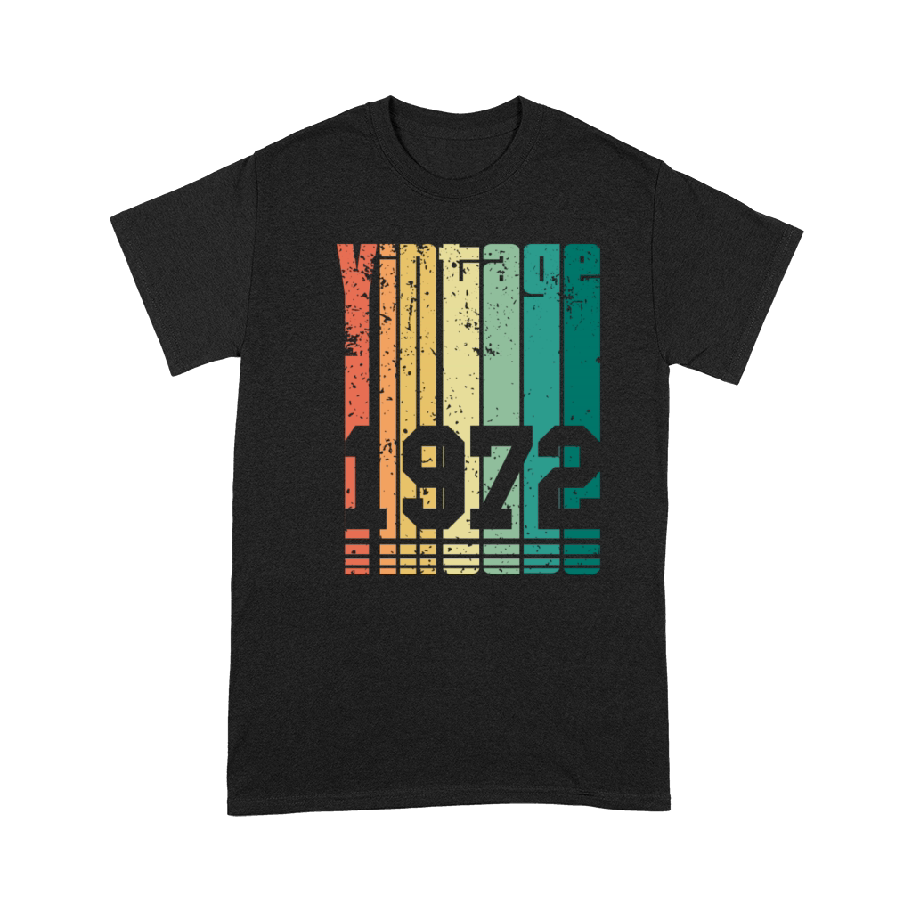 Vintage 1972 50th Birthday Fiftieth Gift Premium T-shirt