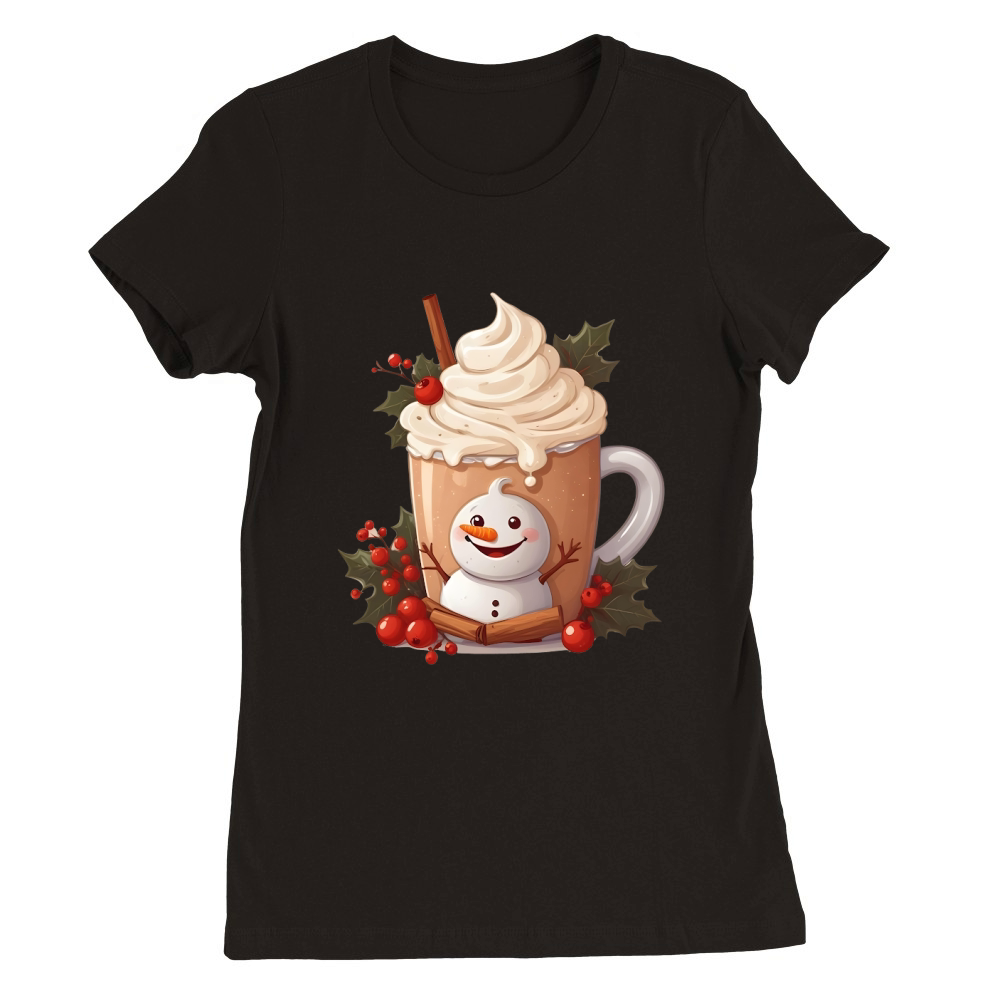 Cream Christmas 1 Premium Womens Crewneck T-shirt