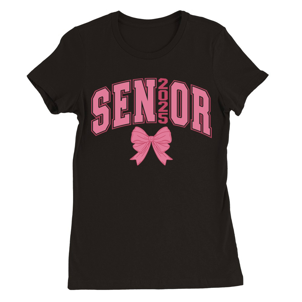 Senior2025 Bow2 Premium Womens Crewneck T-shirt