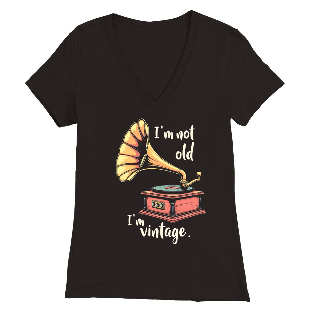 Im Not Old Im Vintage Premium Womens V-Neck T-shirt