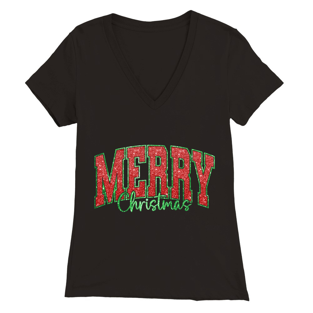 merry christmas 41 04 Premium Womens V-Neck T-shirt