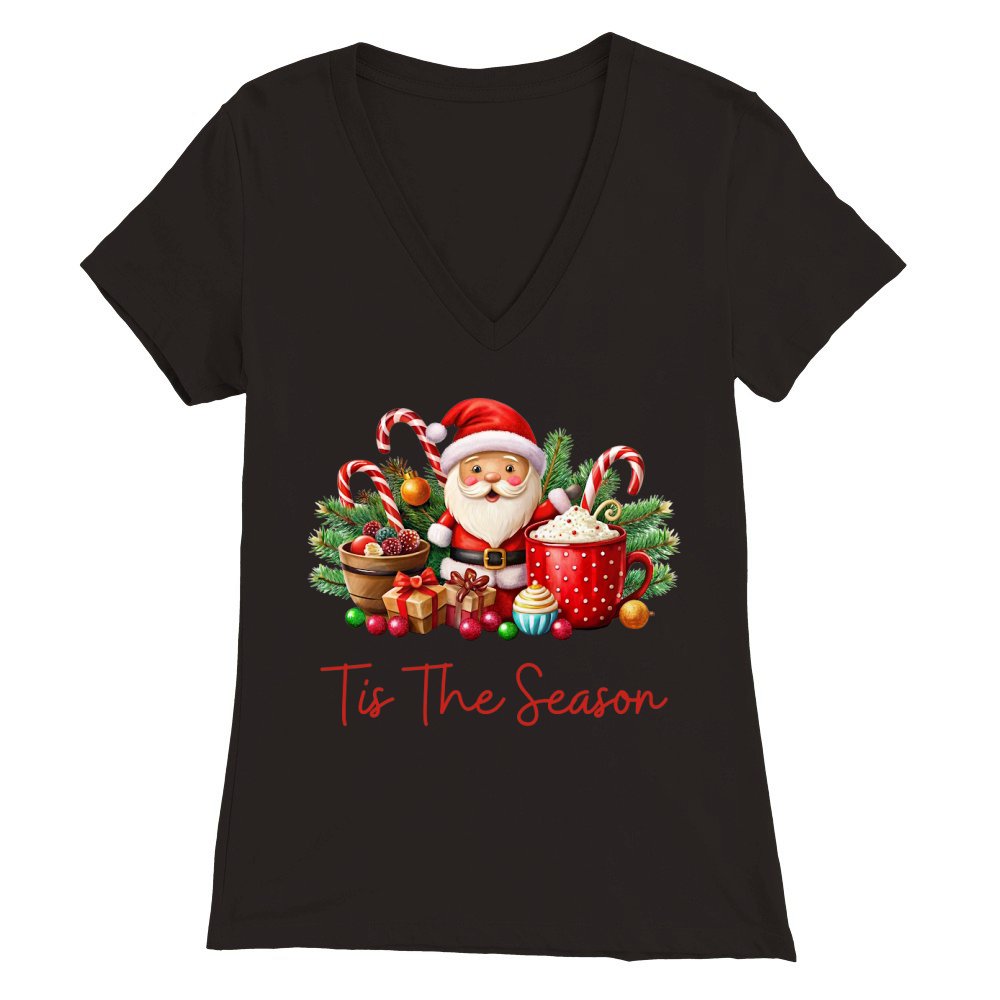 Tis the season Christmas 6 Premium Womens V-Neck T-shirt
