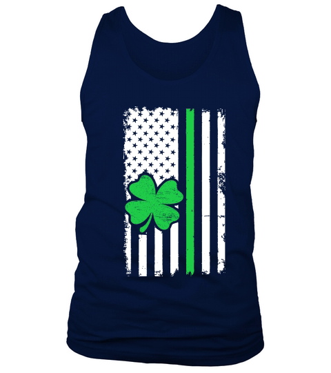Vintage American Flag St. Patricks Day Tank Top Unisex