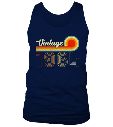 Vintage Born In 1964 Retro Tank Top Unisex