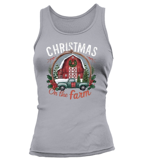 Christmas On The Farm Tank top Woman