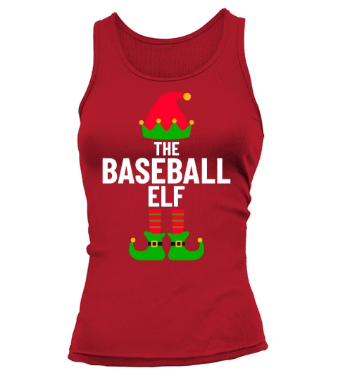 The Baseball Elf Christmas Tank top Woman