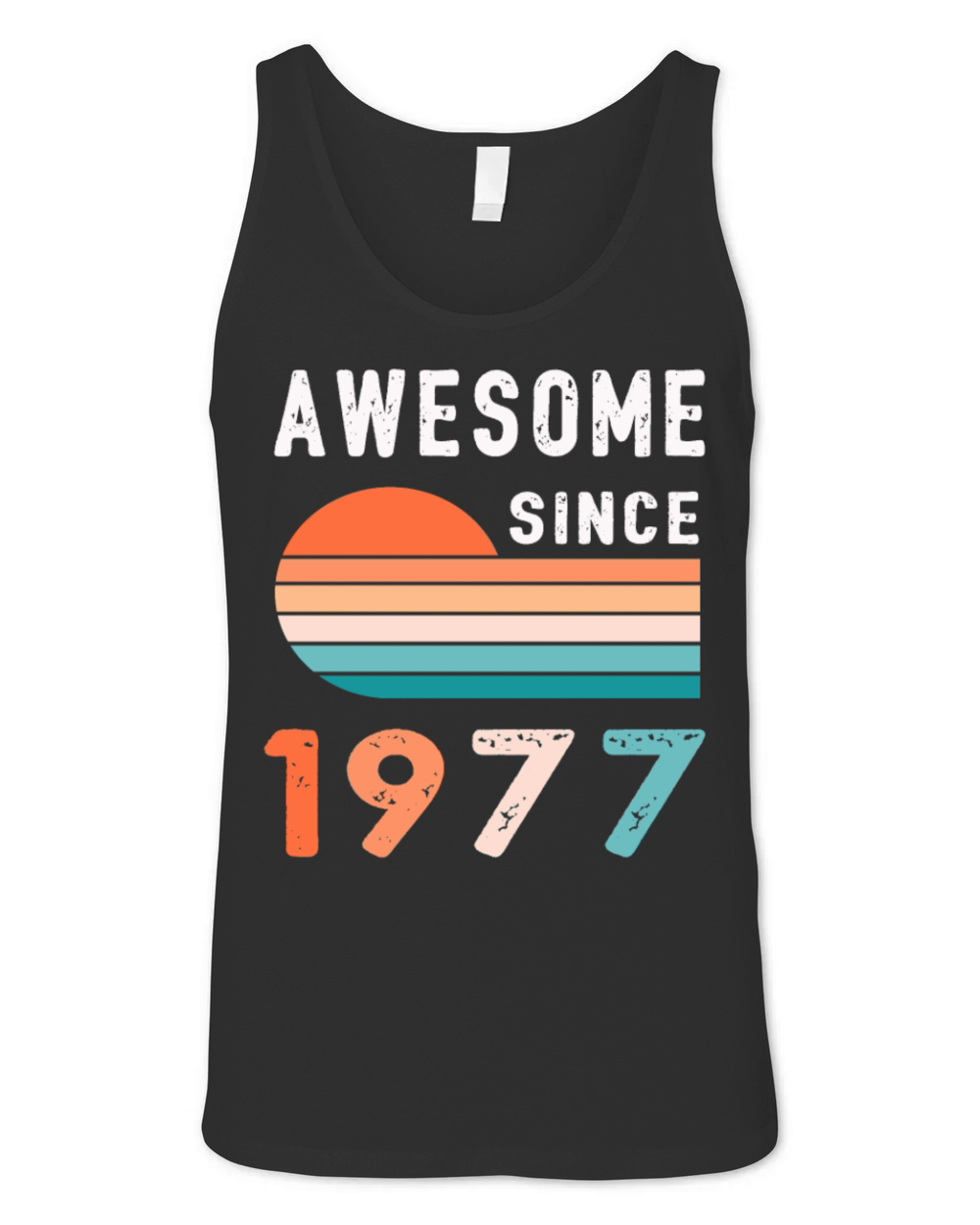 1977 Birthday Retro Vintage Gift Unisex Jersey Tank
