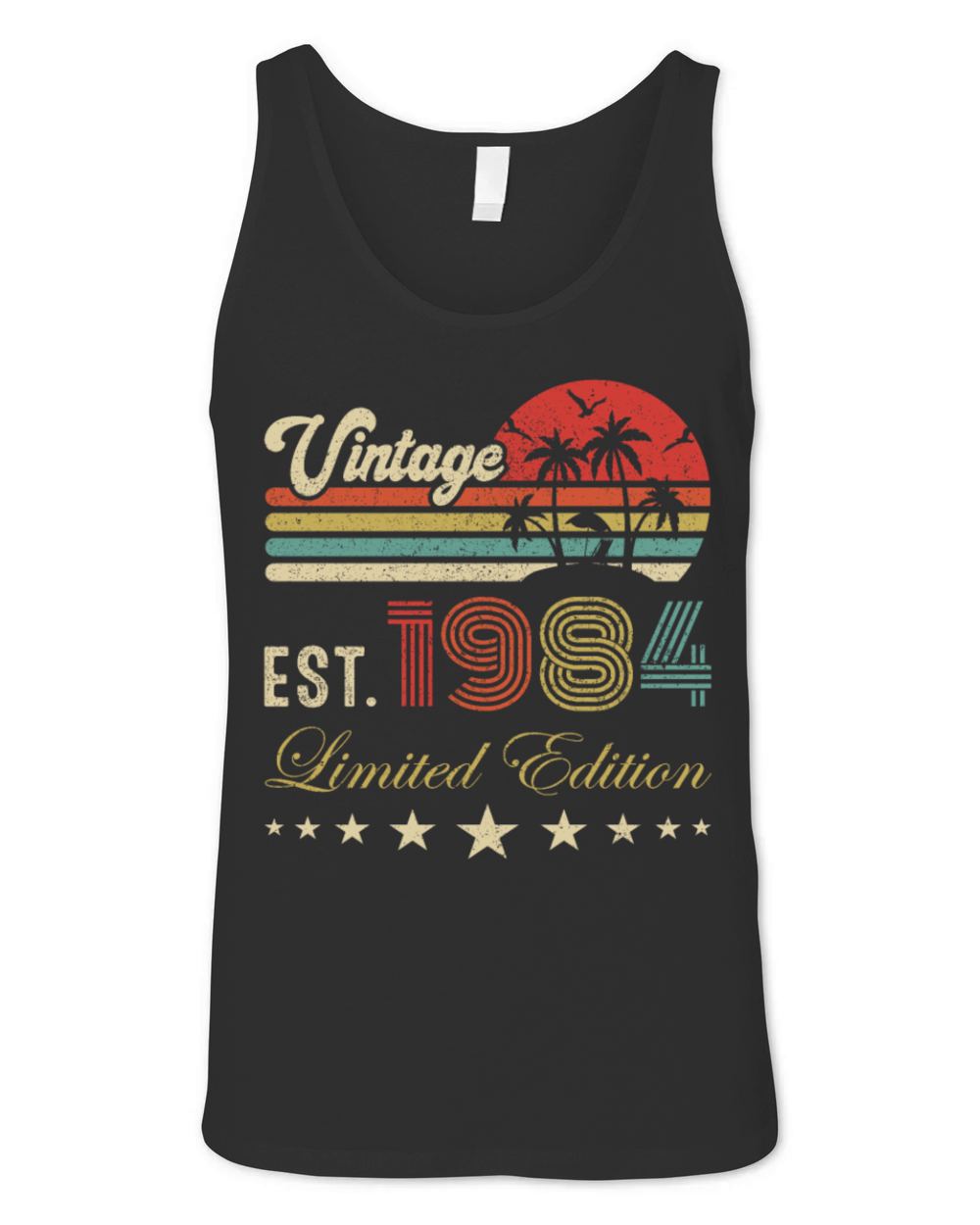 37th birthday vintage limited edition 37 birthday Unisex Jersey Tank