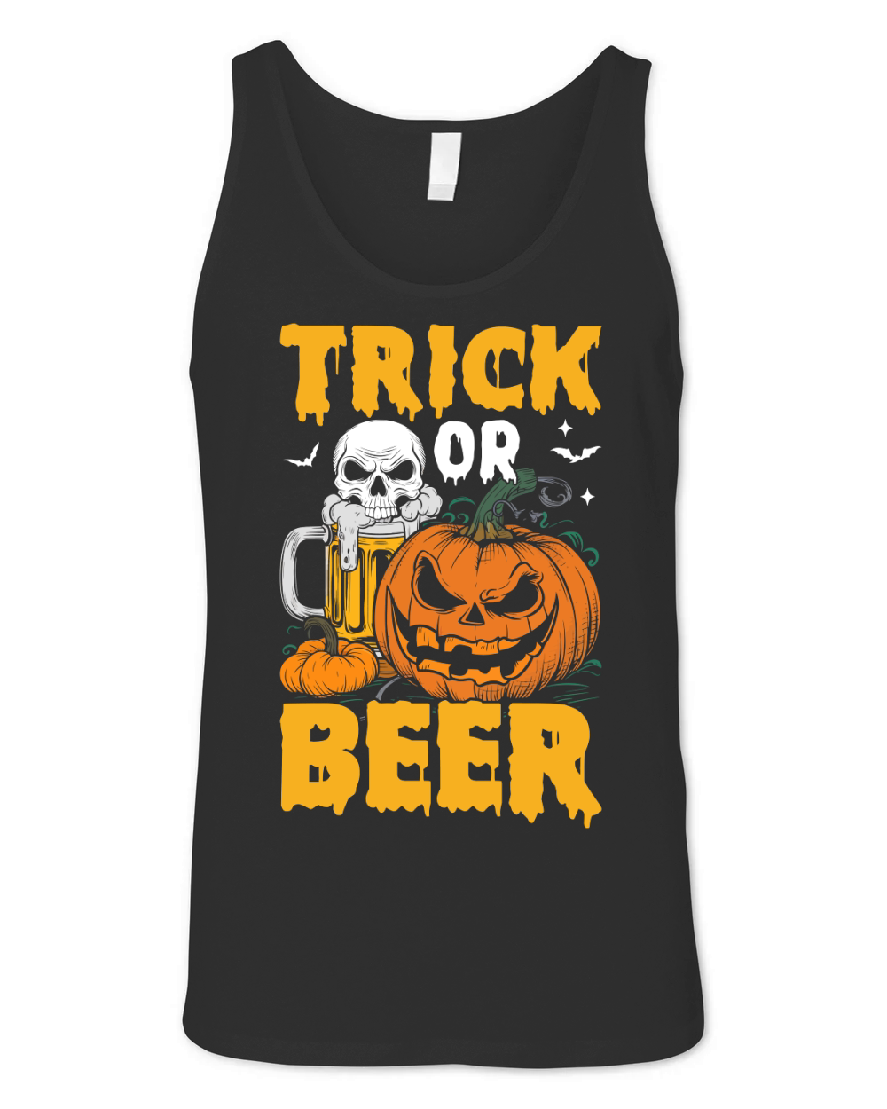 390. trick or beer Unisex Jersey Tank
