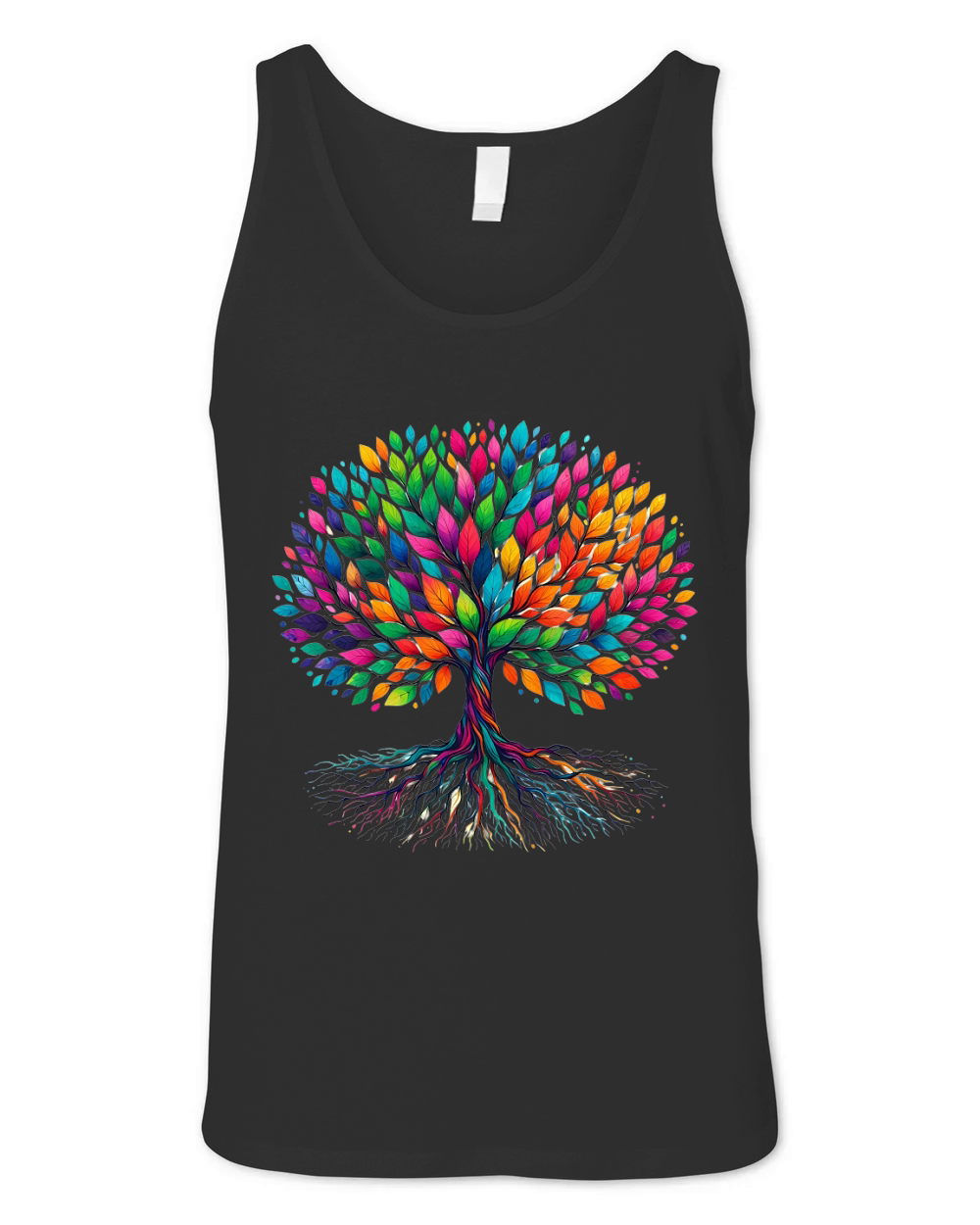 Colorful Tree Yoga Unisex Jersey Tank