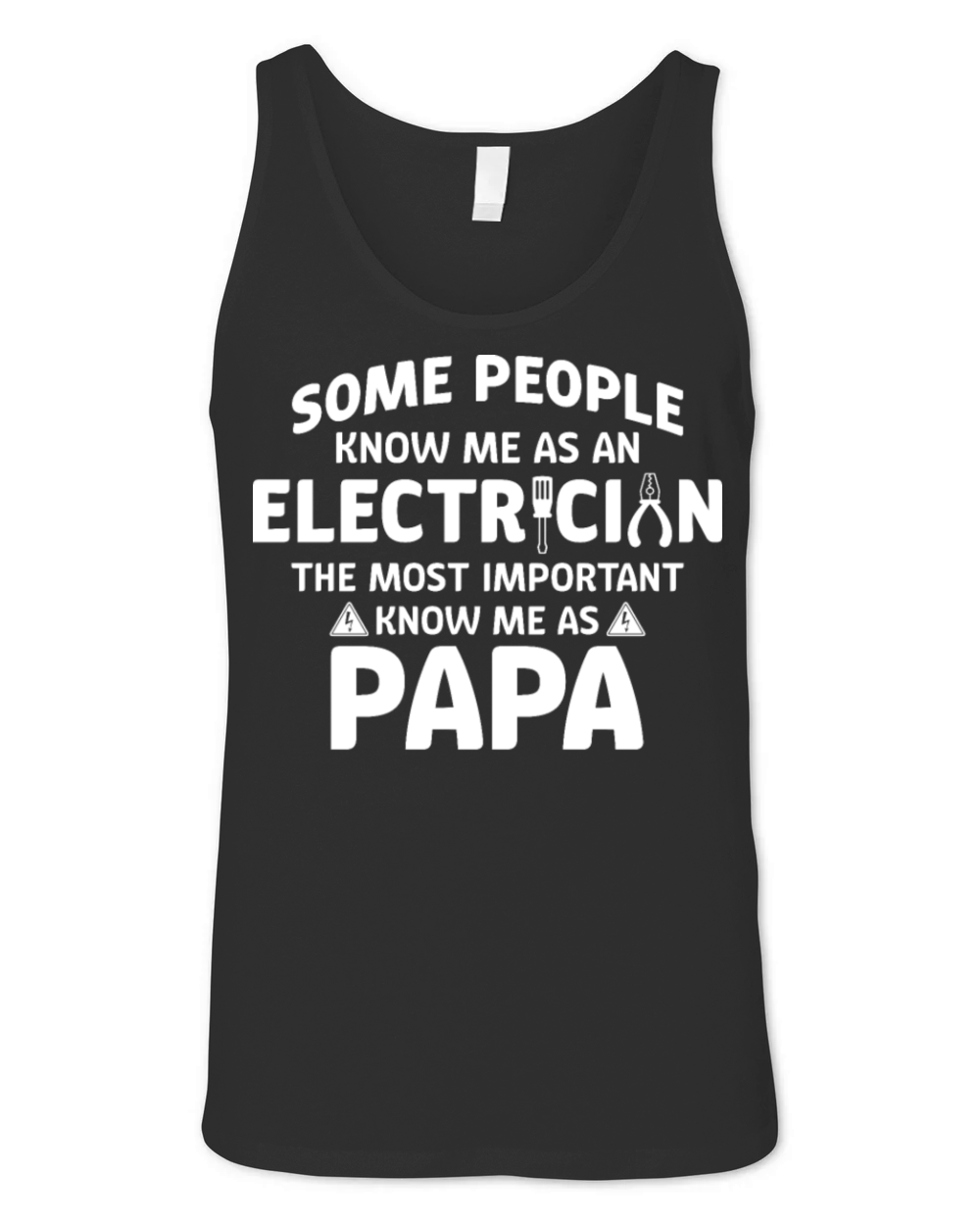 Electrician Dad Tees For Men - Gifts For Electrici Unisex Jersey Tank