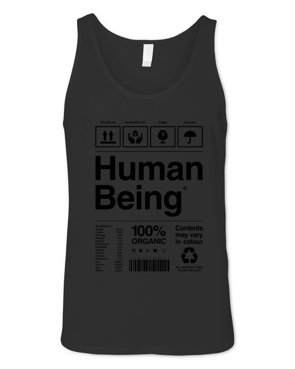 Human Being Unisex Jersey Tank