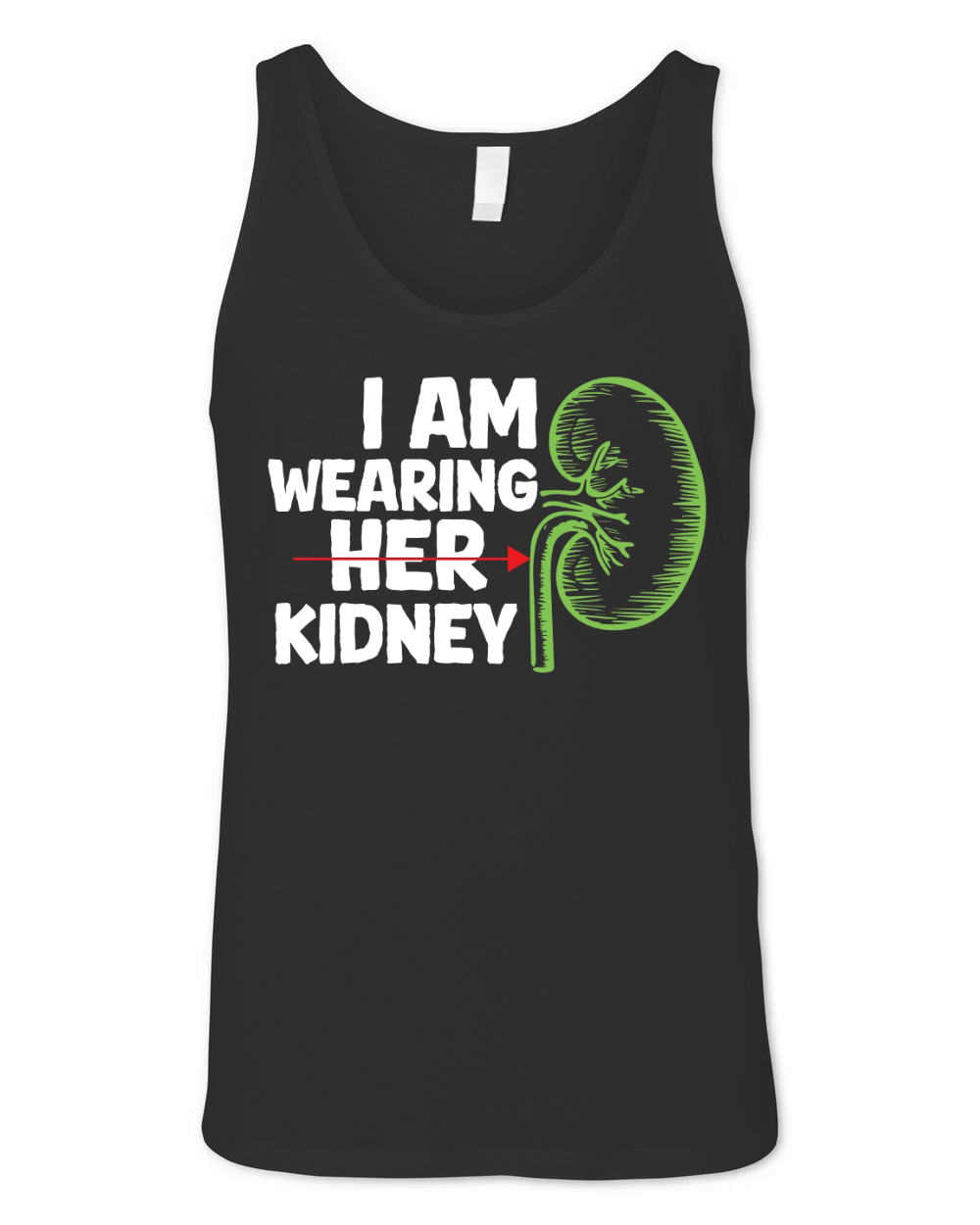 Im wearing her kidney Unisex Jersey Tank