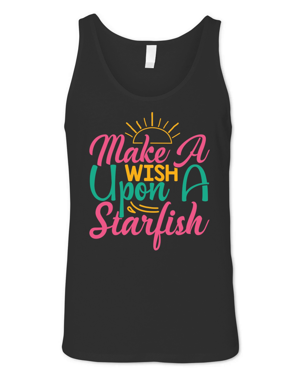 Make a wish upon starfish Unisex Jersey Tank