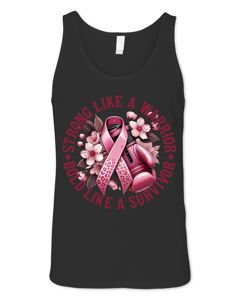 Strong Like a Warrior Bold Like A Survivor Unisex Jersey Tank