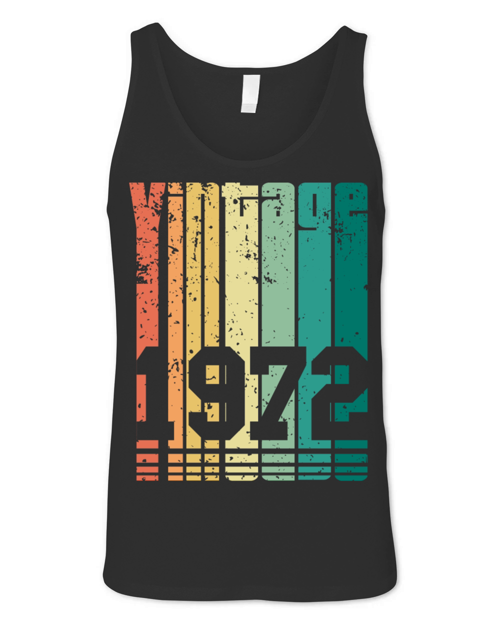 Vintage 1972 50th Birthday Fiftieth Gift Unisex Jersey Tank