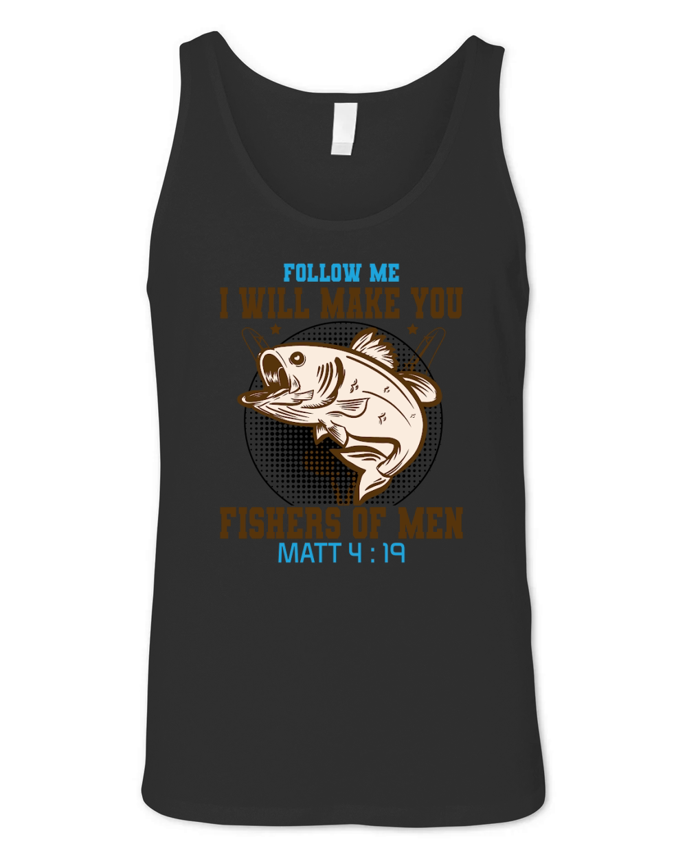 Vintage Fishers of Men,Christian Unisex Jersey Tank