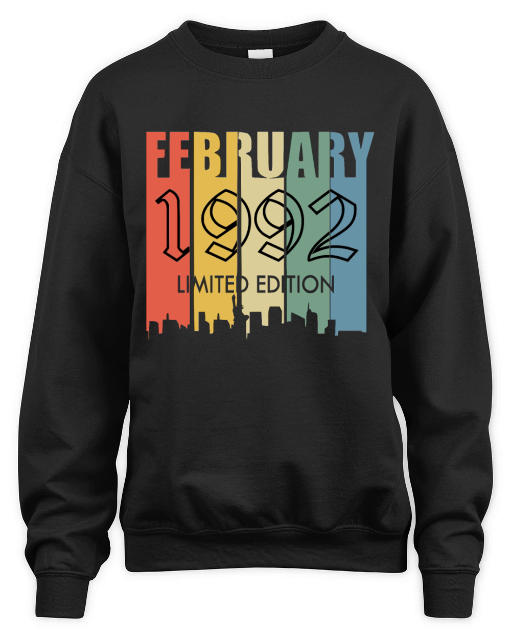 February 1992 year vintage saying Unisex Premium Crewneck Sweatshirt