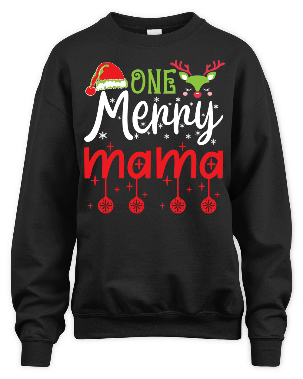 One Merry Mama 5 Unisex Premium Crewneck Sweatshirt