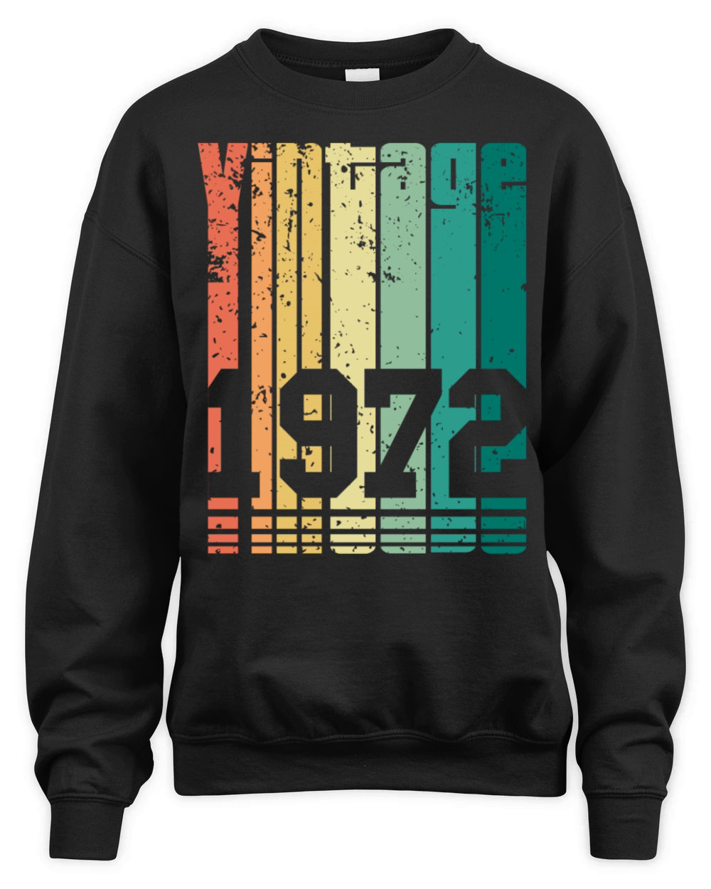 Vintage 1972 50th Birthday Fiftieth Gift Unisex Premium Crewneck Sweatshirt