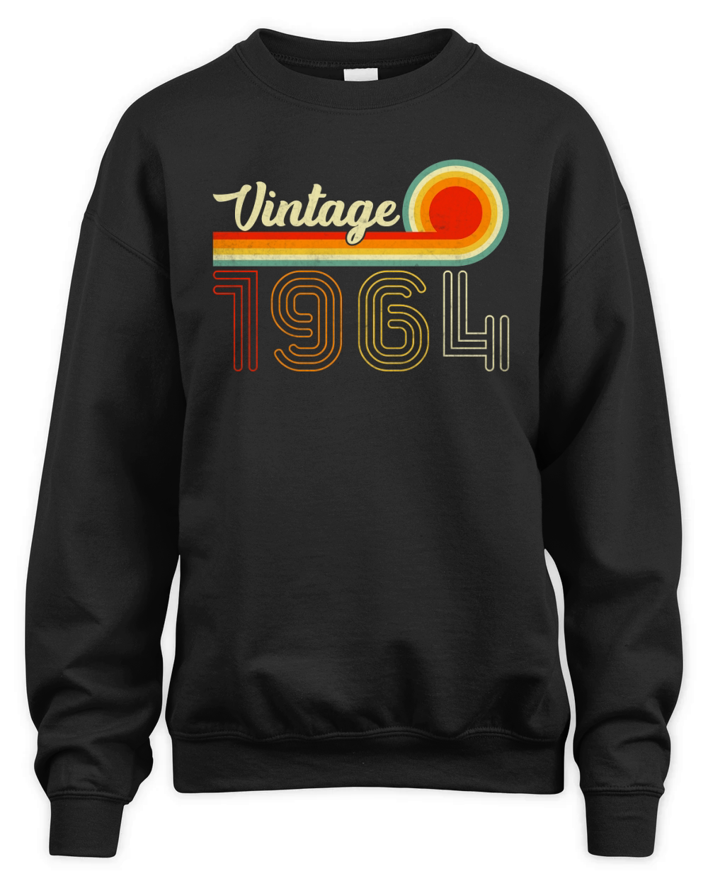 Vintage Born In 1964 Retro Unisex Premium Crewneck Sweatshirt