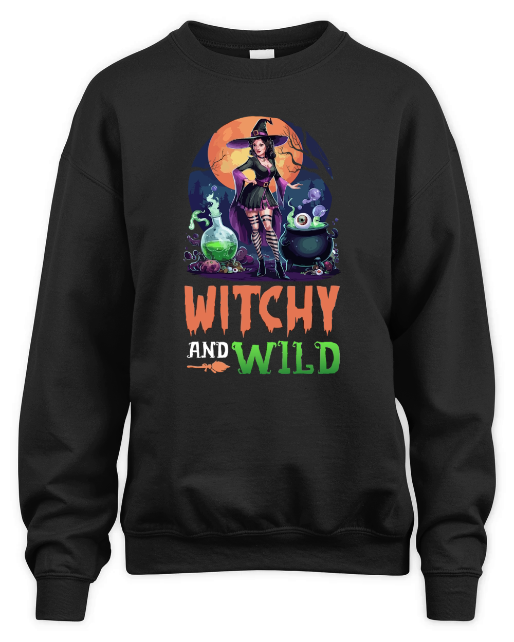 Witchy And Wild Unisex Premium Crewneck Sweatshirt