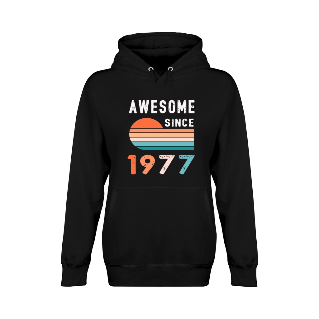 1977 Birthday Retro Vintage Gift Unisex Premium Pullover Hoodie