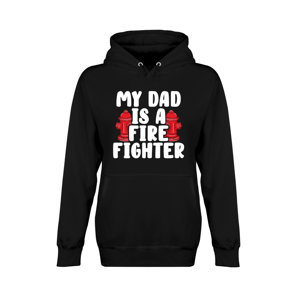 Kids Fireman Gifts For Boys Girls My Dad Is A Fire Unisex Premium Pullover Hoodie