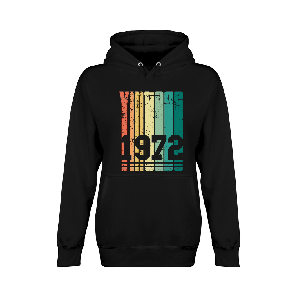 Vintage 1972 50th Birthday Fiftieth Gift Unisex Premium Pullover Hoodie