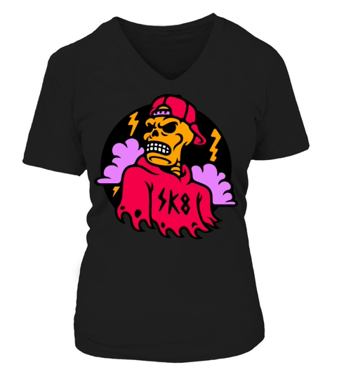 Dope Skeleton V-neck T-Shirt Woman