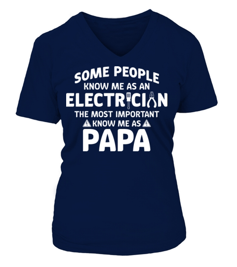 Electrician Dad Tees For Men - Gifts For Electrici V-neck T-Shirt Woman