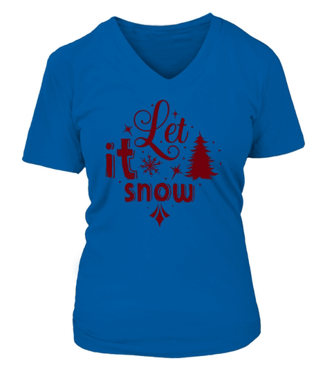 Let it snow V-neck T-Shirt Woman