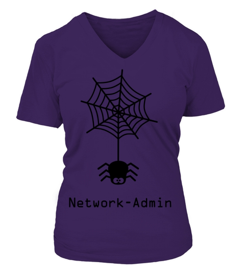 network admin administrator spider net www world V-neck T-Shirt Woman