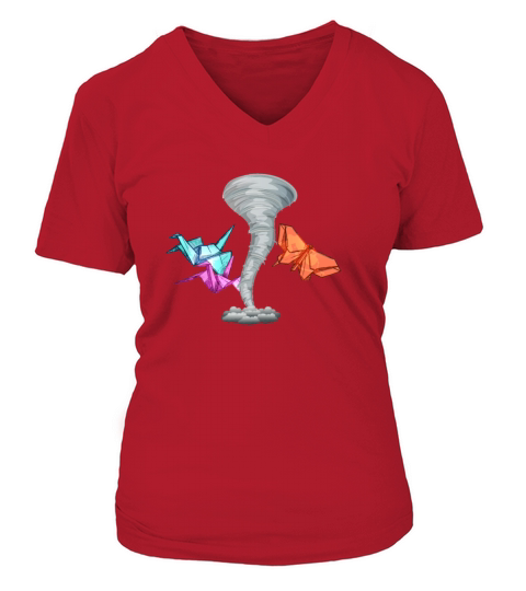 Origami Tornado V-neck T-Shirt Woman