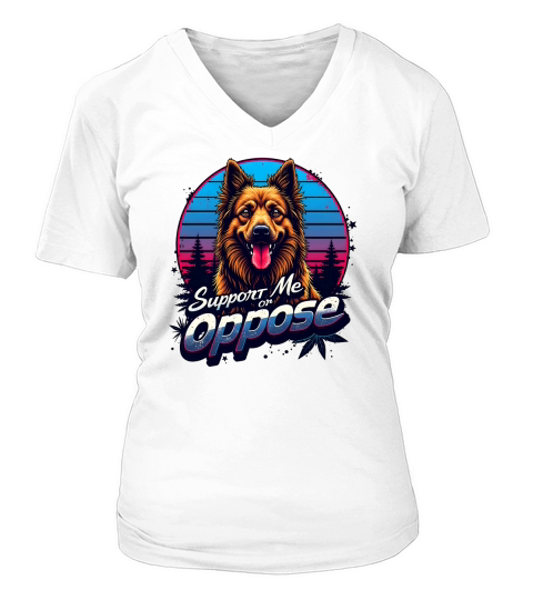 Support Me or Oppose V-neck T-Shirt Woman